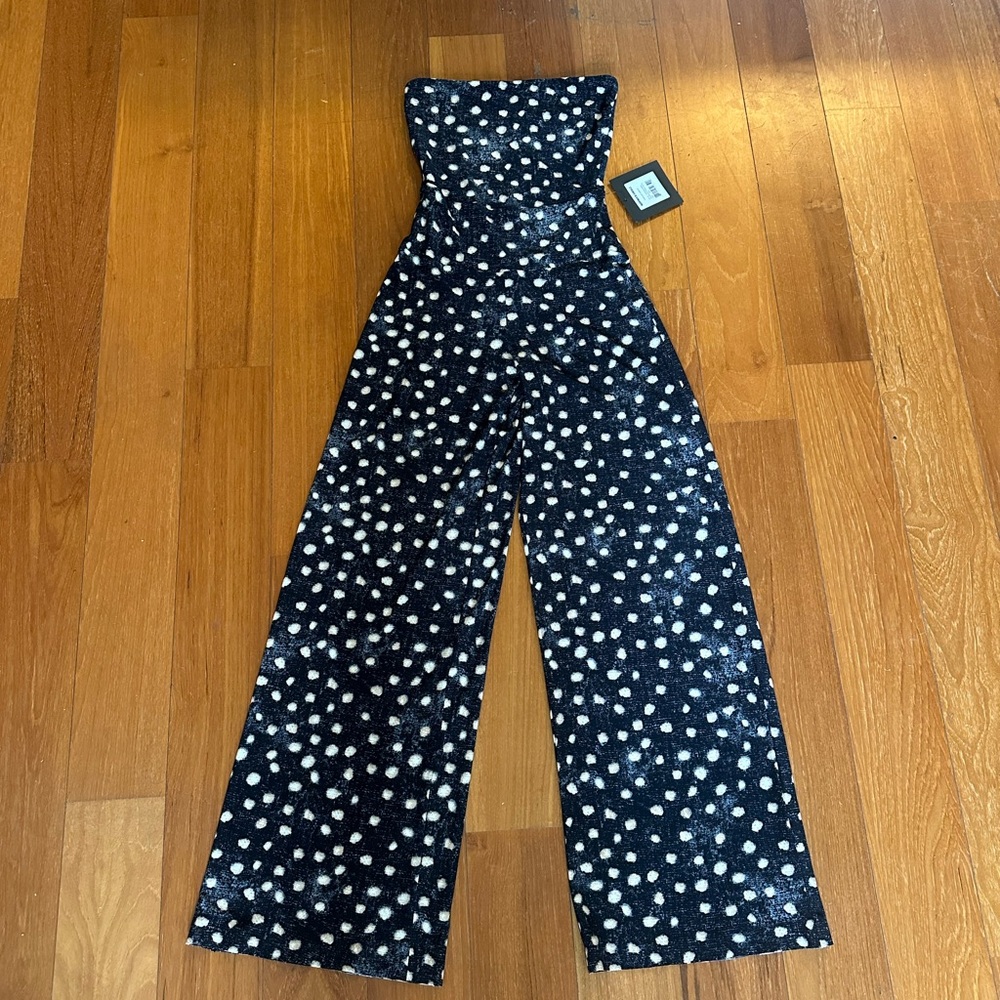 Norma Kamali polka dot jumpsuit